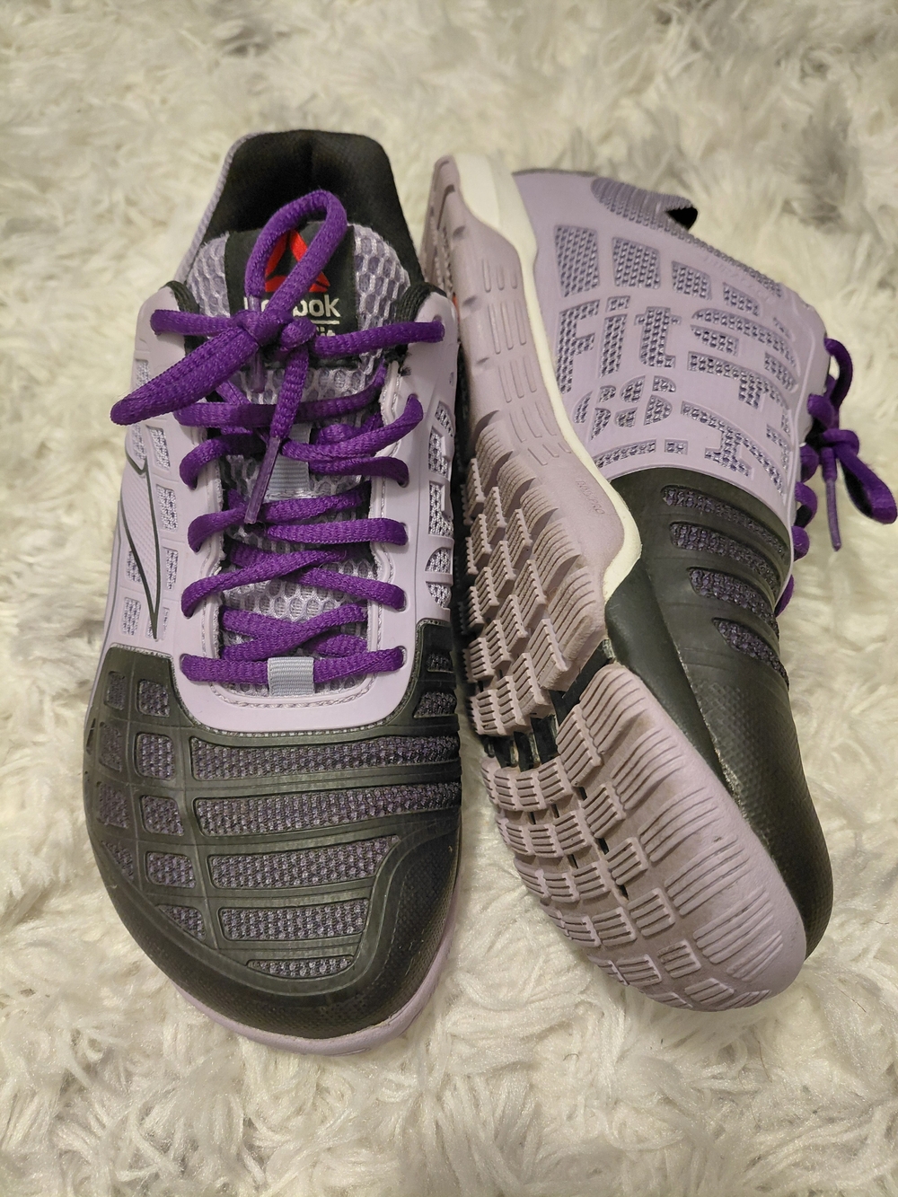Reebok Women's Lavender CrossFit Training Shoes - Picture 8 of 9